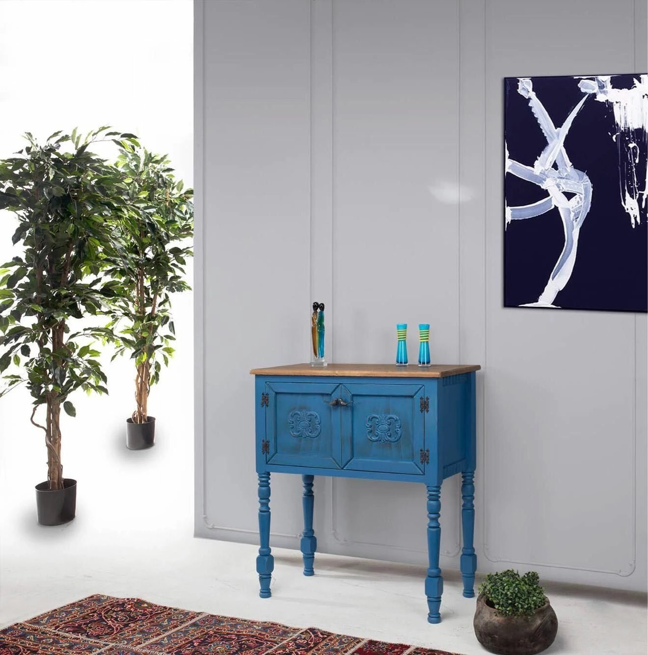 Komodë Hanah Home, Ada, ngjyrë kaltër