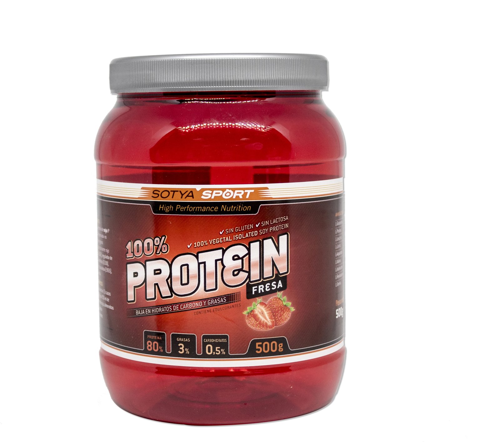 Proteinë soje SOTYA 100 Fresa unisex 500g