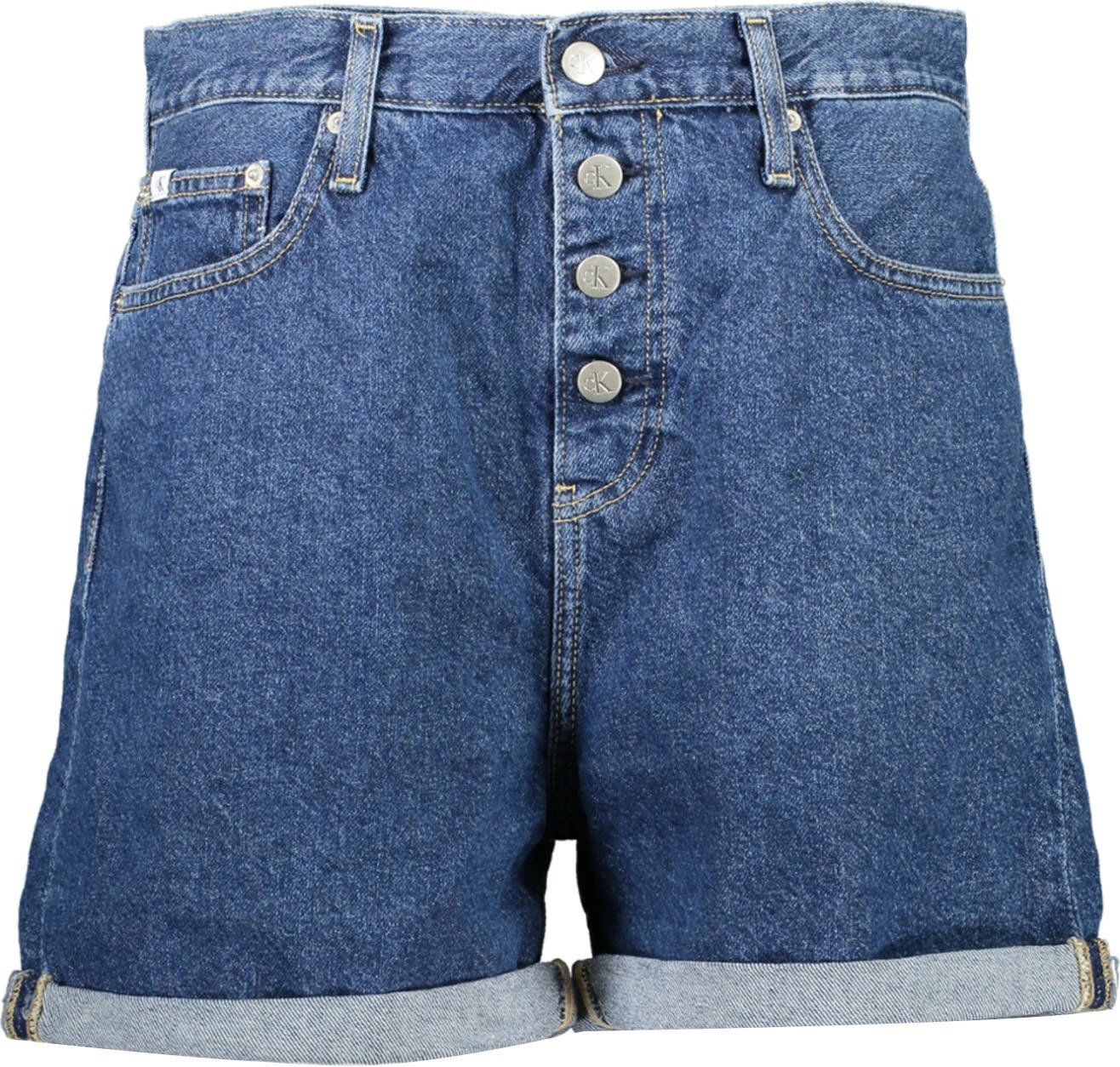 Shorce për femra Calvin Klein Jeans, të kaltërta