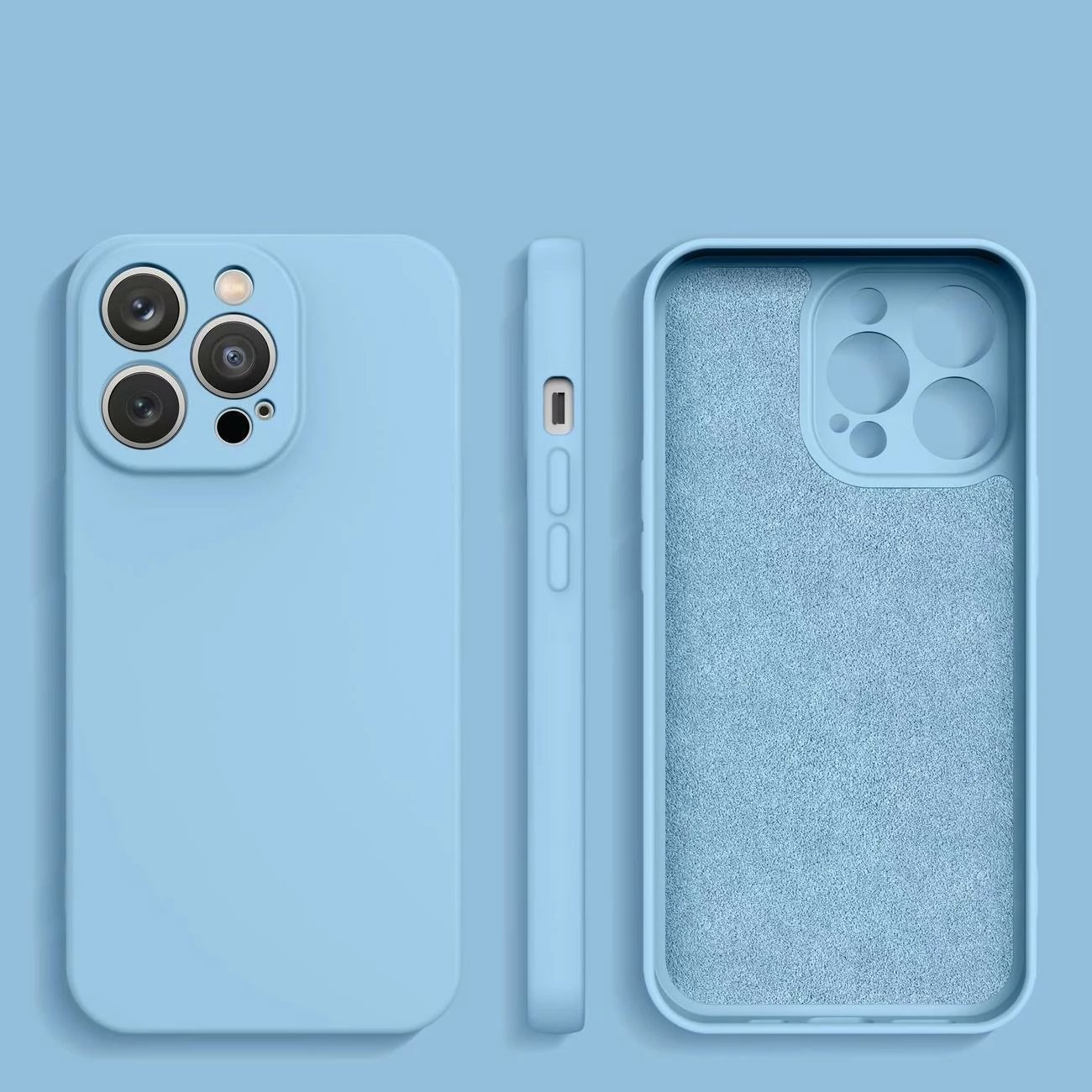 Mbështjellës silikoni Hurtel për Samsung Galaxy A14 5G / Galaxy A14, kaltër e hapur