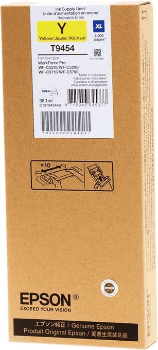Kasetë boje, Epson, T9454 (C13T945440), XL 38.1 ml 5000 faqe, e verdhë
