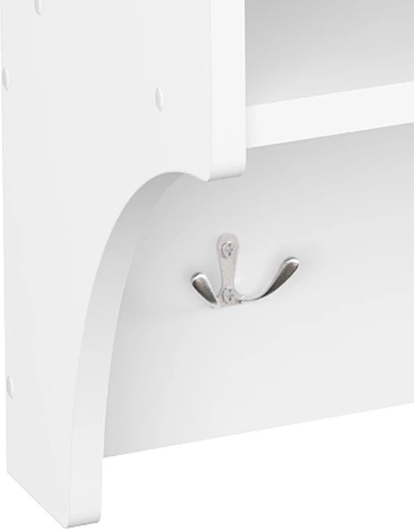 Varëse palltosh me raft Crosta, e bardhë, 80x28x40cm