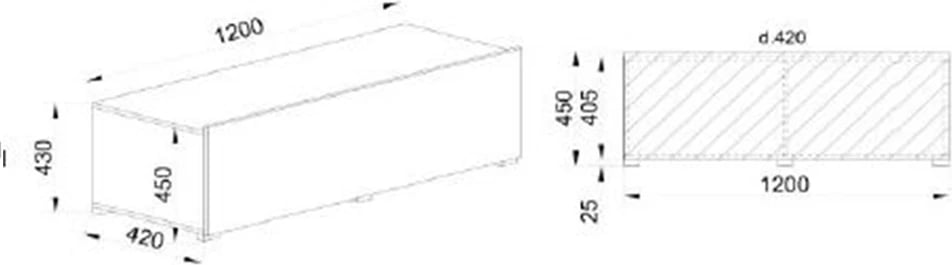 Set elementesh muri Lovis, ngjyrë sonoma, 240x42x200