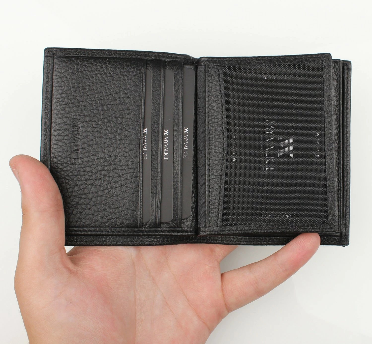 Portofol lëkure i zi, Zoozie Bags, 1074