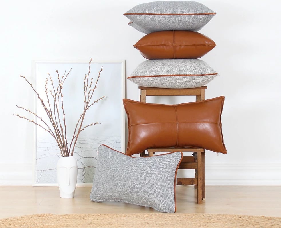 Jastëk dekorativ, ngjyrë deve, Dobsett v2, 58x33cm