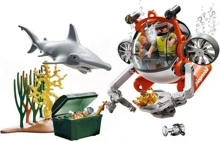 Set lodrash Playmobil 71860 Treasure Hunt me nëndetëse, 51 pjesë