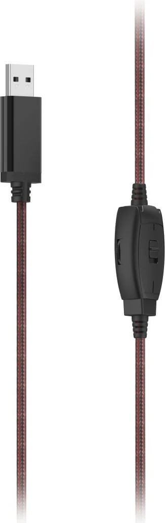 Kufje me mikrofon Hama HS-USB400 on-ear USB mono, të zeza