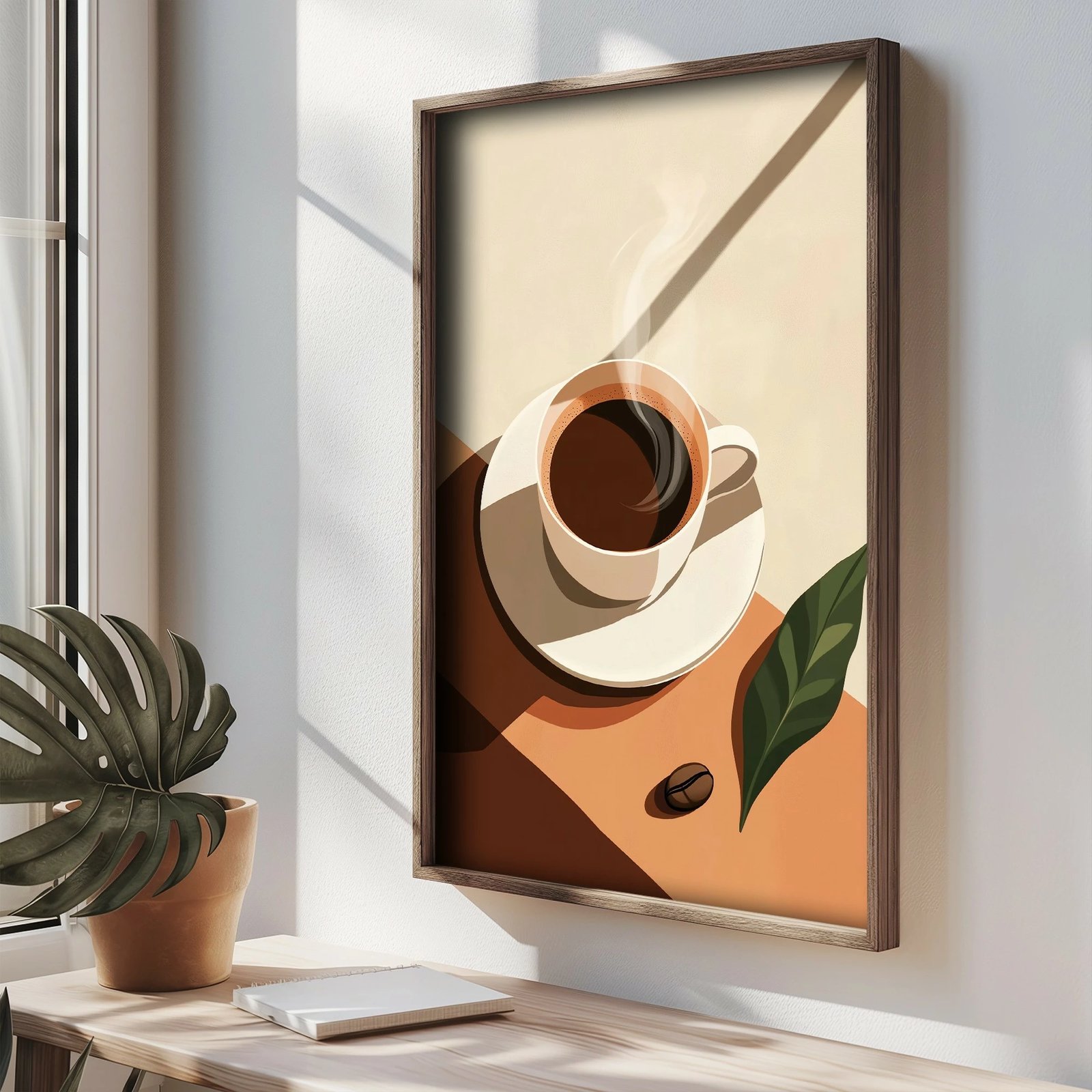 Pikturë dekorative me kornizë MDF, Wallity, TUN111-XL, shumëngjyrëshe, 50x70x3.5cm