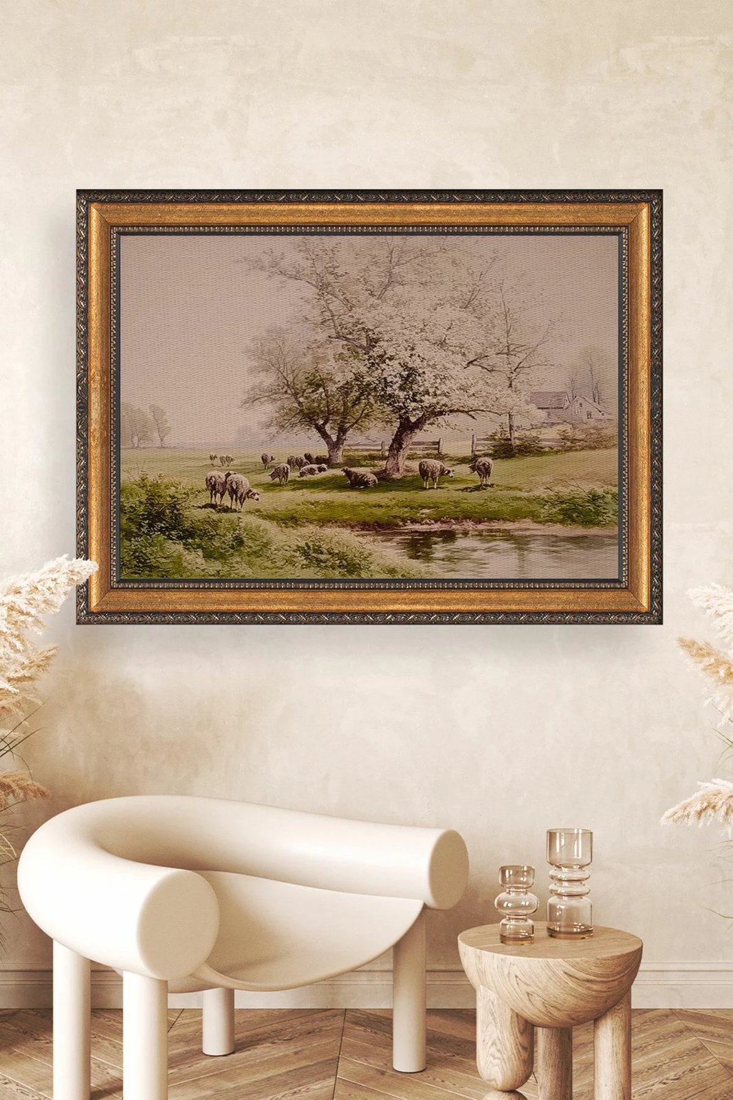 Pikturë dekorative me kornizë, shumëngjyrëshe, Wallity, ATCRCVCNVSMDL44, 40x60cm