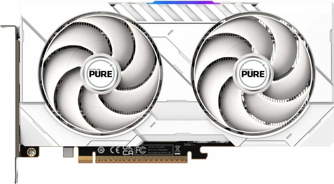 Kartelë grafike Sapphire Radeon RX 9060 XT PURE, 16GB GDDR6, 128-bit, e bardhë