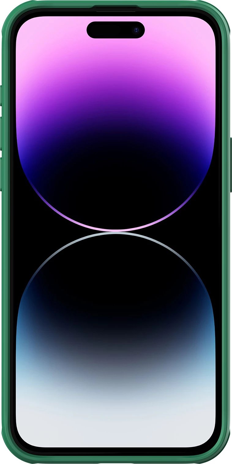 Mbështjellës Nillkin CamShield Pro Magnetic për iPhone 15 Pro Max, me kapak kamere, i gjelbër