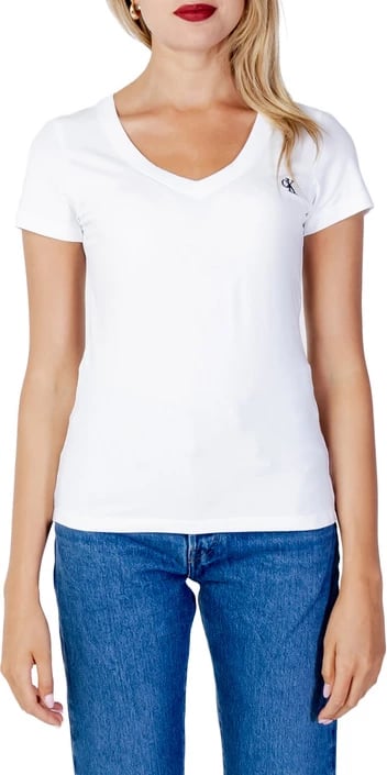 Maicë për femra Calvin Klein Jeans, e bardhë
