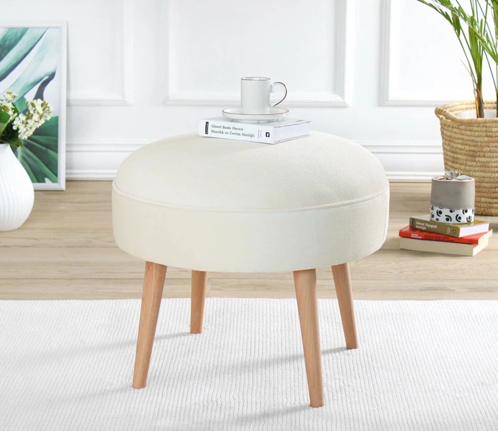 Puf krem Atelier del Sofa, Romley