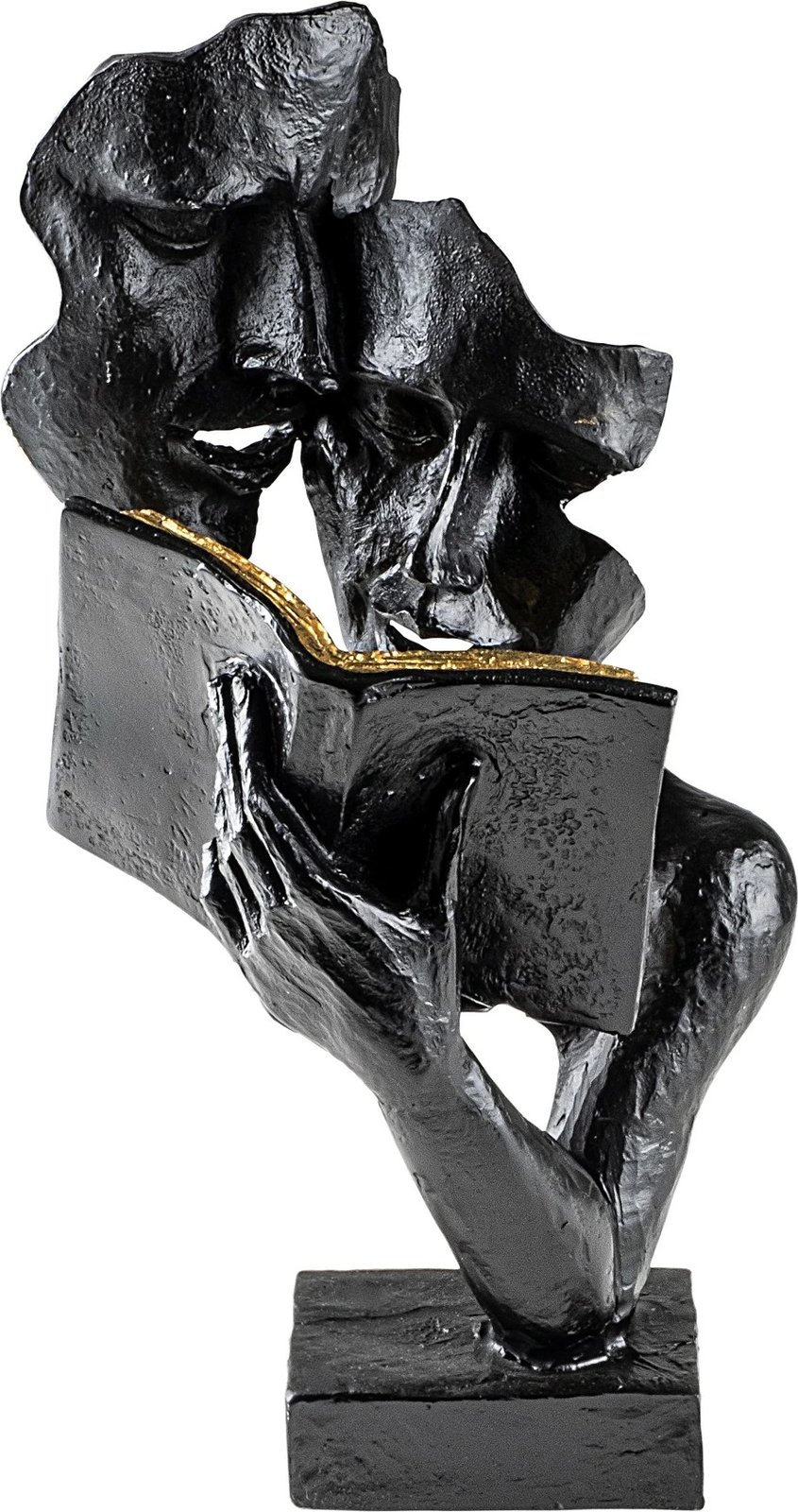 Objekt dekorativ Evila Originals, Lecteur, i zi, i punuar me dorë, 20x36x15cm