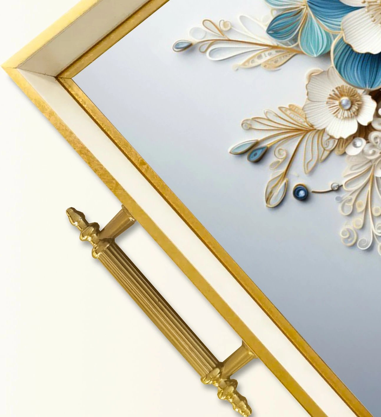 Tabaka dekorative prej qelqi, dizajn Aberto, TPB9901, shumëngjyrëshe