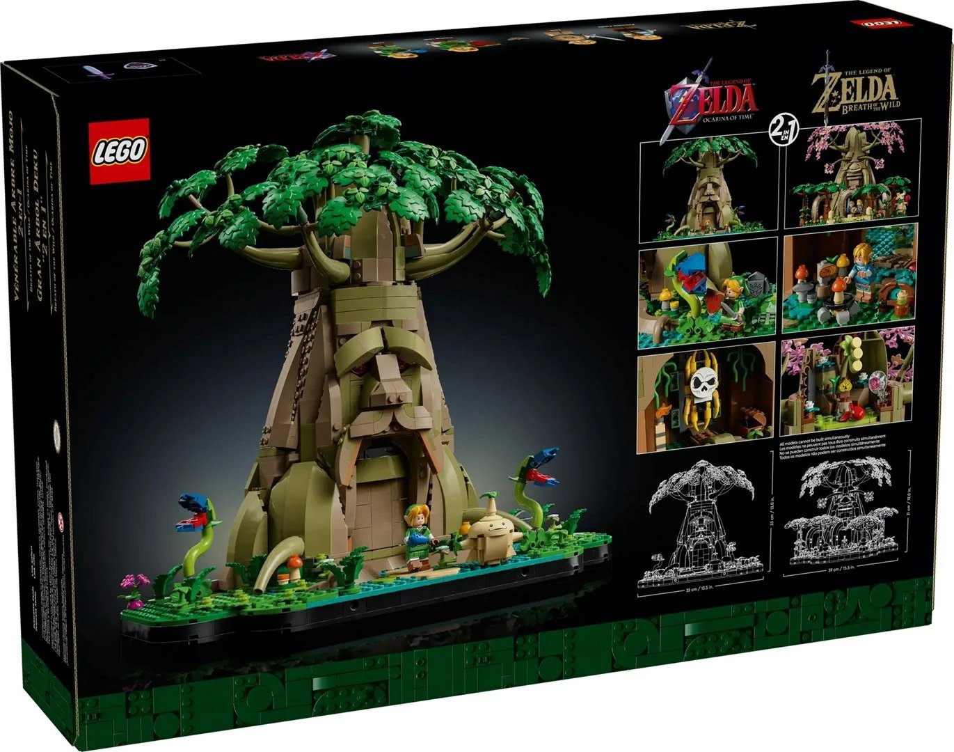 Set LEGO The Legend of Zelda 77092 Great Deku Tree 2-in-1, 2500 pjesë, me 4 minifigura