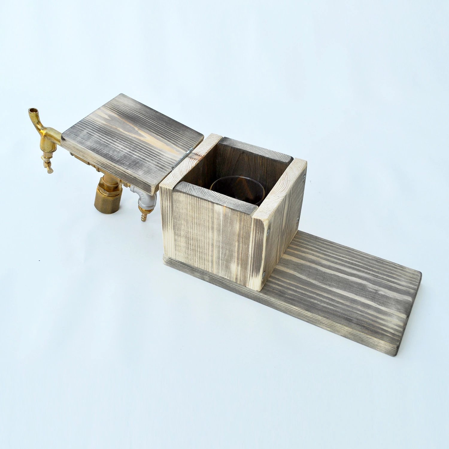Dispenser pijesh Hanah Home, Dsp005, ngjyrë arre dhe ari