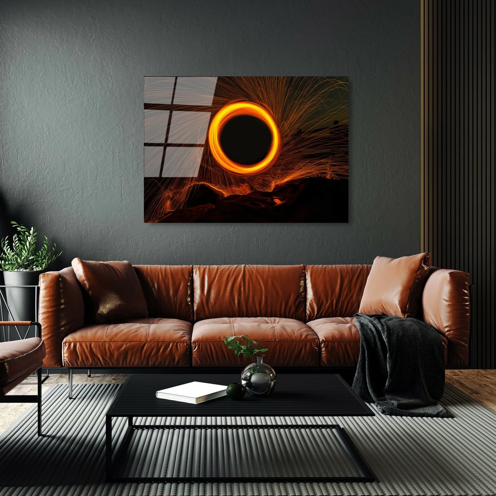 Pikturë dekorative prej xhami të temperuar Wallity, UV-089, 70x100cm