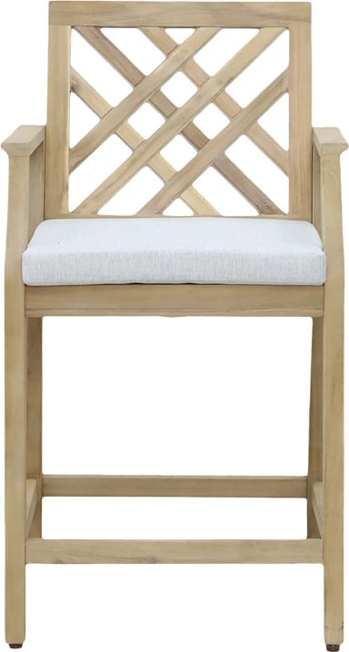 Karrige për bar Amalfi dru akacie-bezhë 59x63.5x104.9cm