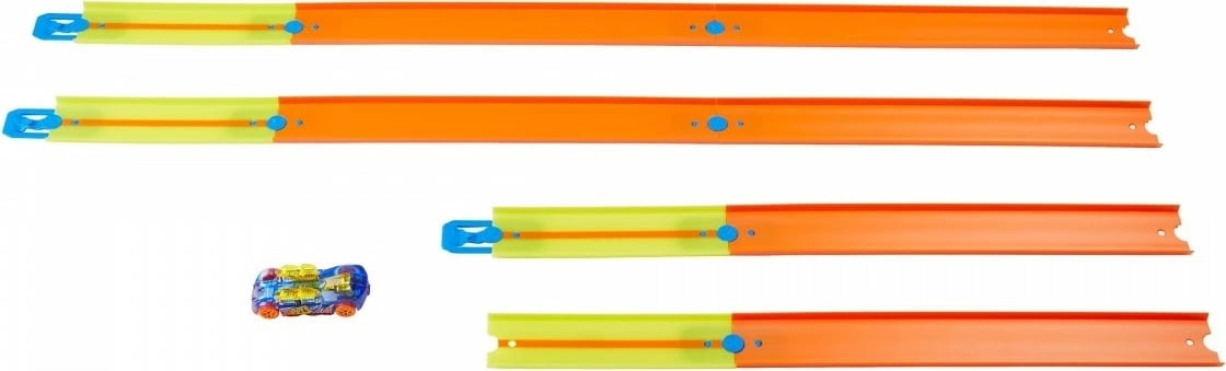 Set pistash për makina Hot Wheels Track Builder Unlimited GVG13, portokalli/verdhe