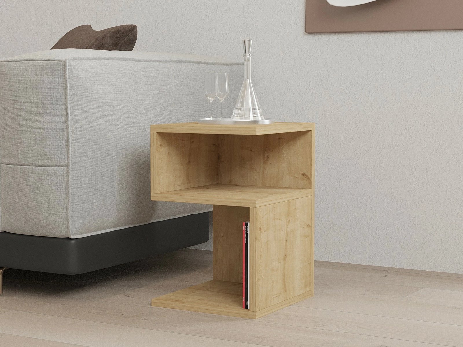 Tavolinë anësore Hanah Home, Carol, ngjyrë safir