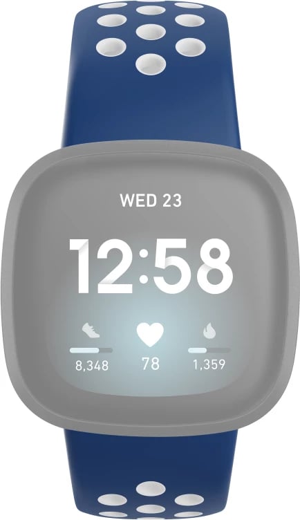 Rrip Hama për FitBit Versa 3, 4, Sense, Sense 2, i kaltër i errët