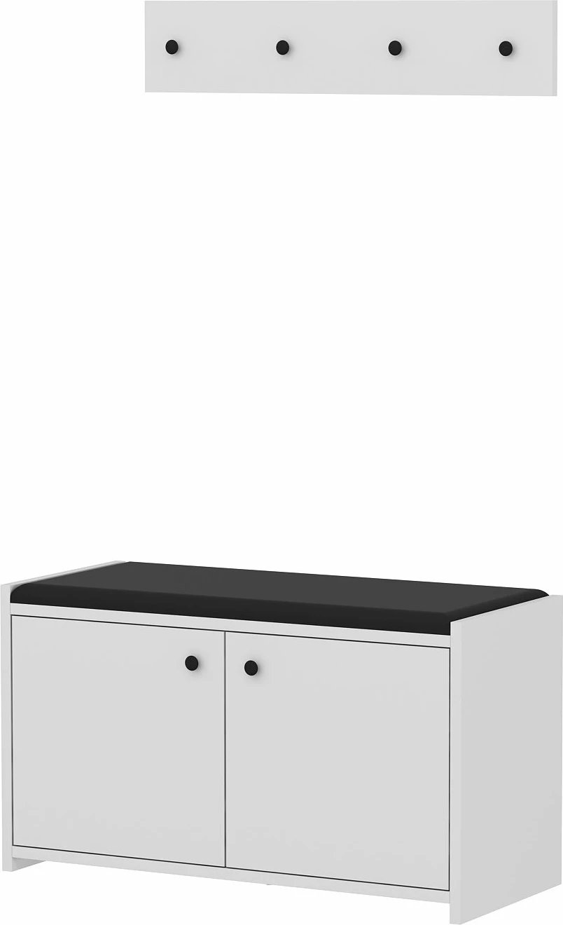 Dollap këpucësh Skye Decor, Zen, i bardhë