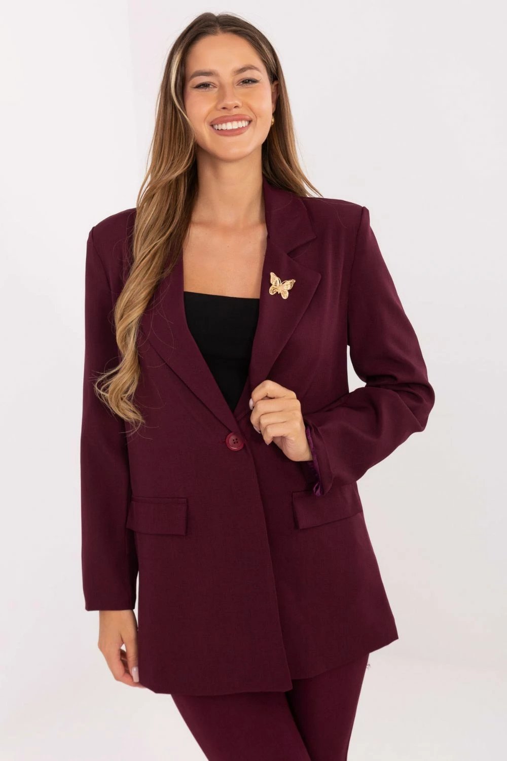 Blazer femra Rue Paris 217236, e kuqe