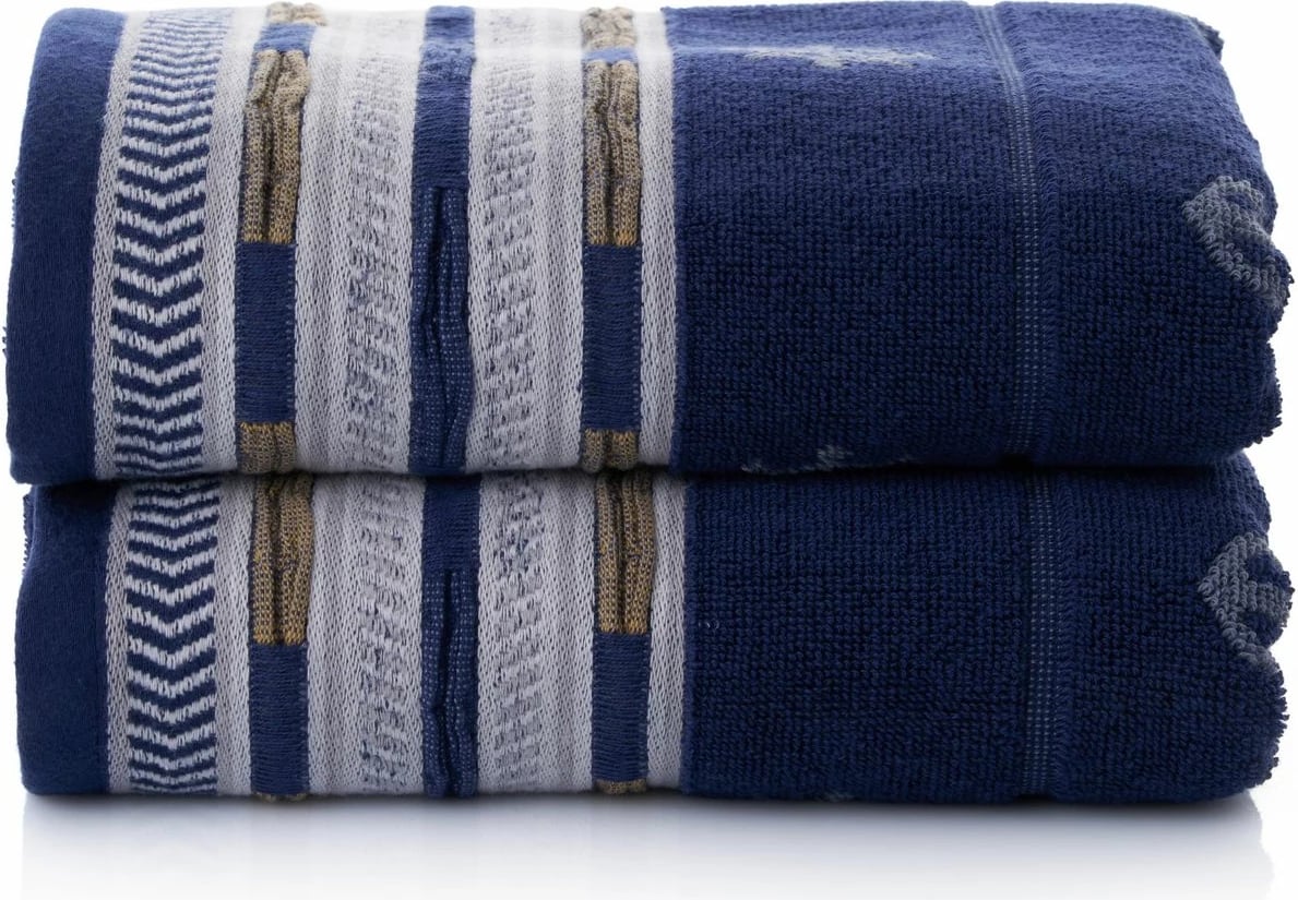 Set peshqirësh për banjo (2 copë), Mijolnir, ngjyrë marinë e errët