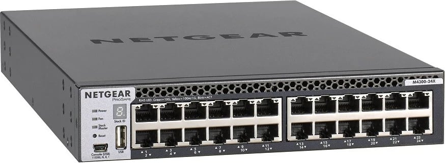 Switch Netgear XSM4324CS, L3, 24x10Gb, 4xSFP+, rack, gri