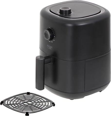 Fritezë me ajër, Adler AD 6310, 3 L, 80–200°C, timer 30 min, e zezë
