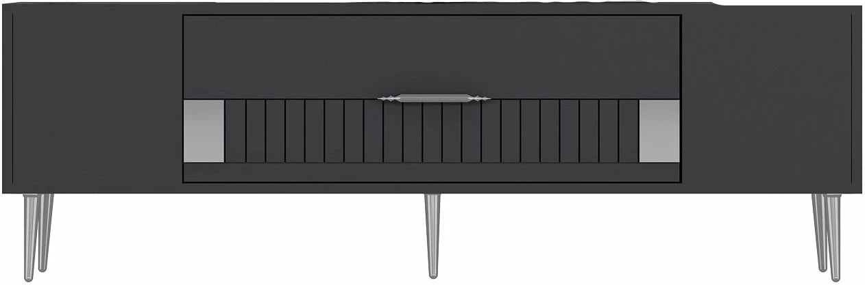 Komodë për TV Skye Decor, Dekolp4, antracit, argjend