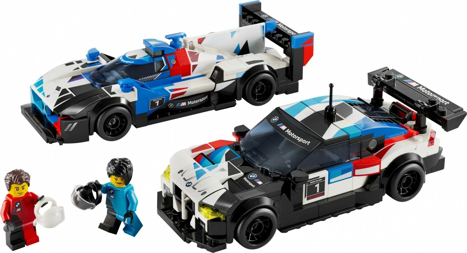 Set ndërtimi LEGO Speed Champions, BMW M4 GT3 & BMW M Hybrid V8, 676 pjesë