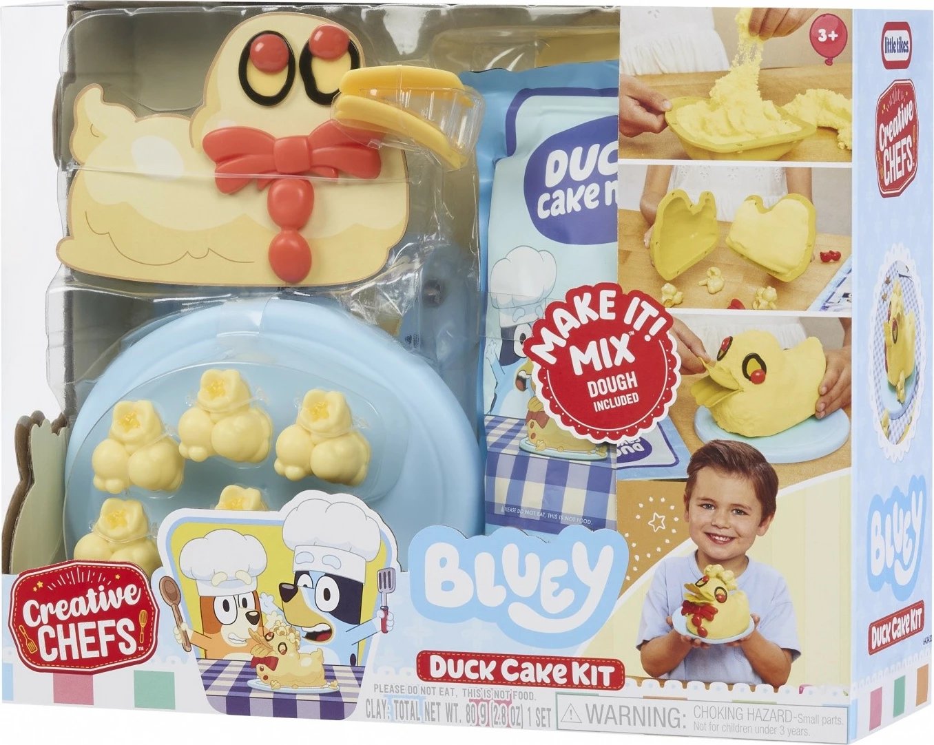Set tortë me plastelinë Bluey 'Duck', Little Tikes, 643453-EUC, 15 aksesorë, 3+ vjeç, set