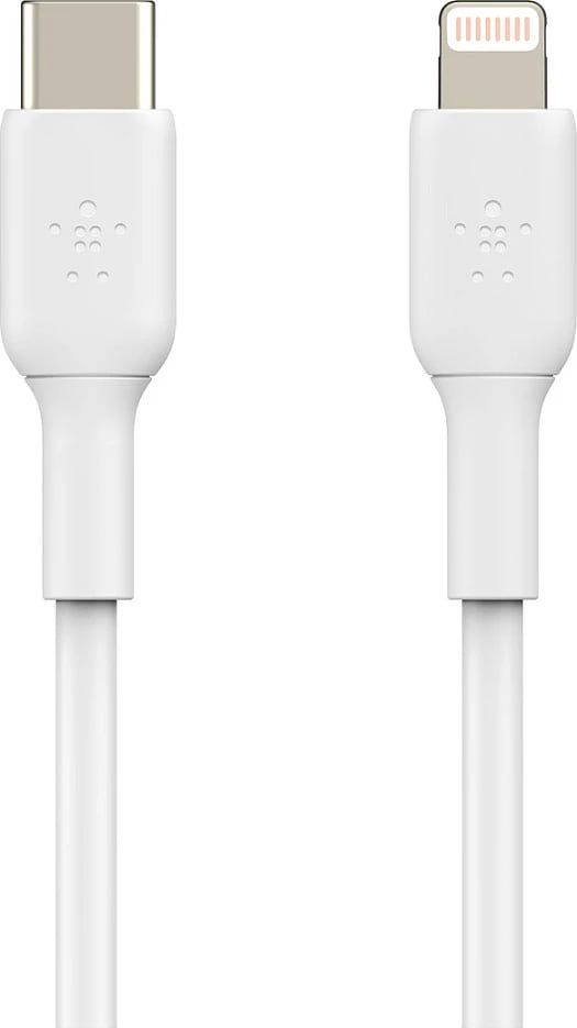 Kabllo Belkin CAA003bt2MWH, 2m, USB-C në Lightning, e bardhë