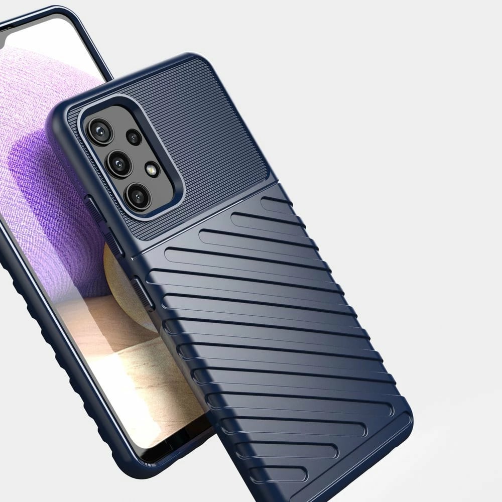 Mbështjellës Hurtel Thunder Case për Samsung Galaxy A72 4G, TPU, Blu