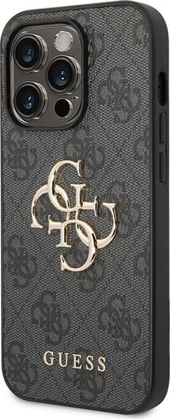 Mbështjellës Guess 4G Big Metal Logo për iPhone 15 Pro Max, Gri Mbështjellës Guess 4G Big Metal Logo për iPhone 15 Pro Max, Gri