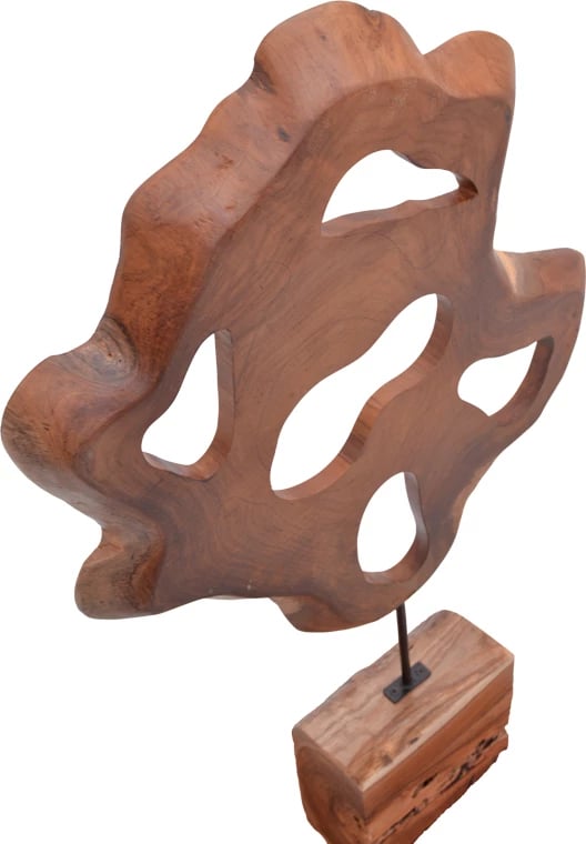 Dekor tavoline Strab Inart dru natyral teak-metal 55x10x80cm