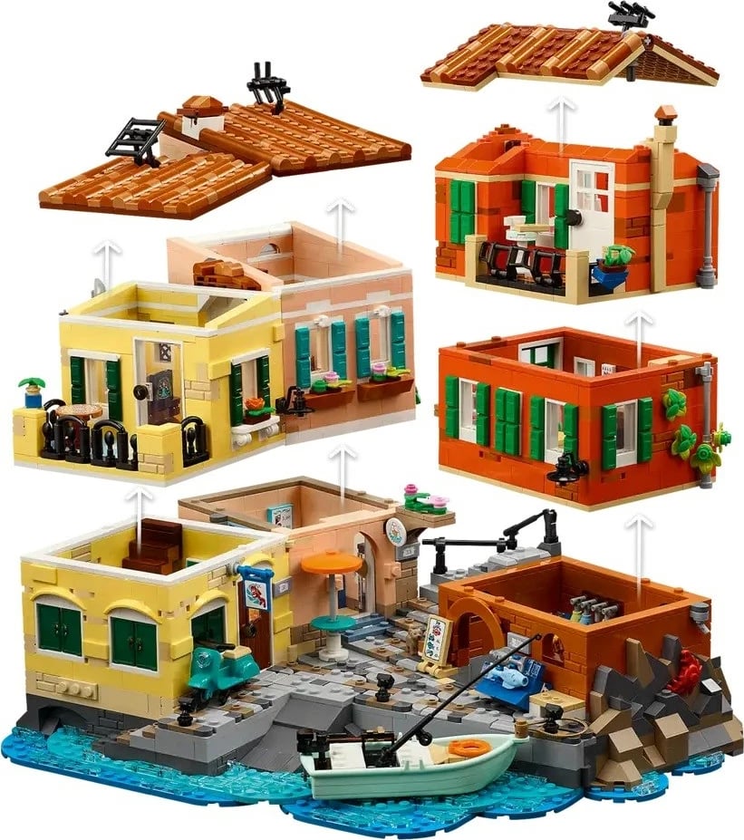 Set LEGO IDEAS Italian Riviera 21359, për të rritur, shumëngjyrësh