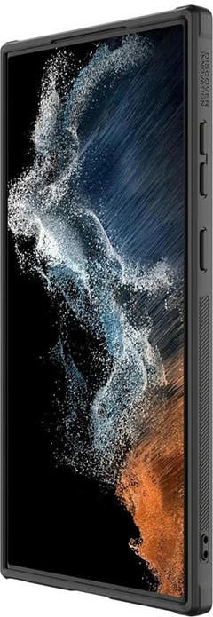 Mbështjellës Nillkin CamShield Leather për Samsung Galaxy S23 Ultra, i zi