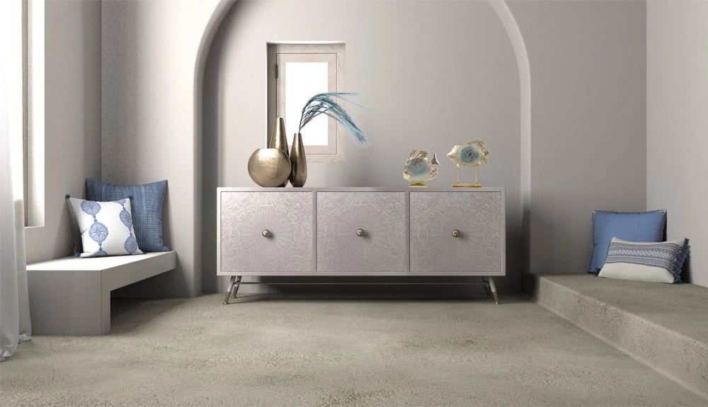 Jastëk dekorativ Agadir 6, pambuk, ngjyrë kaltër, 45x45cm