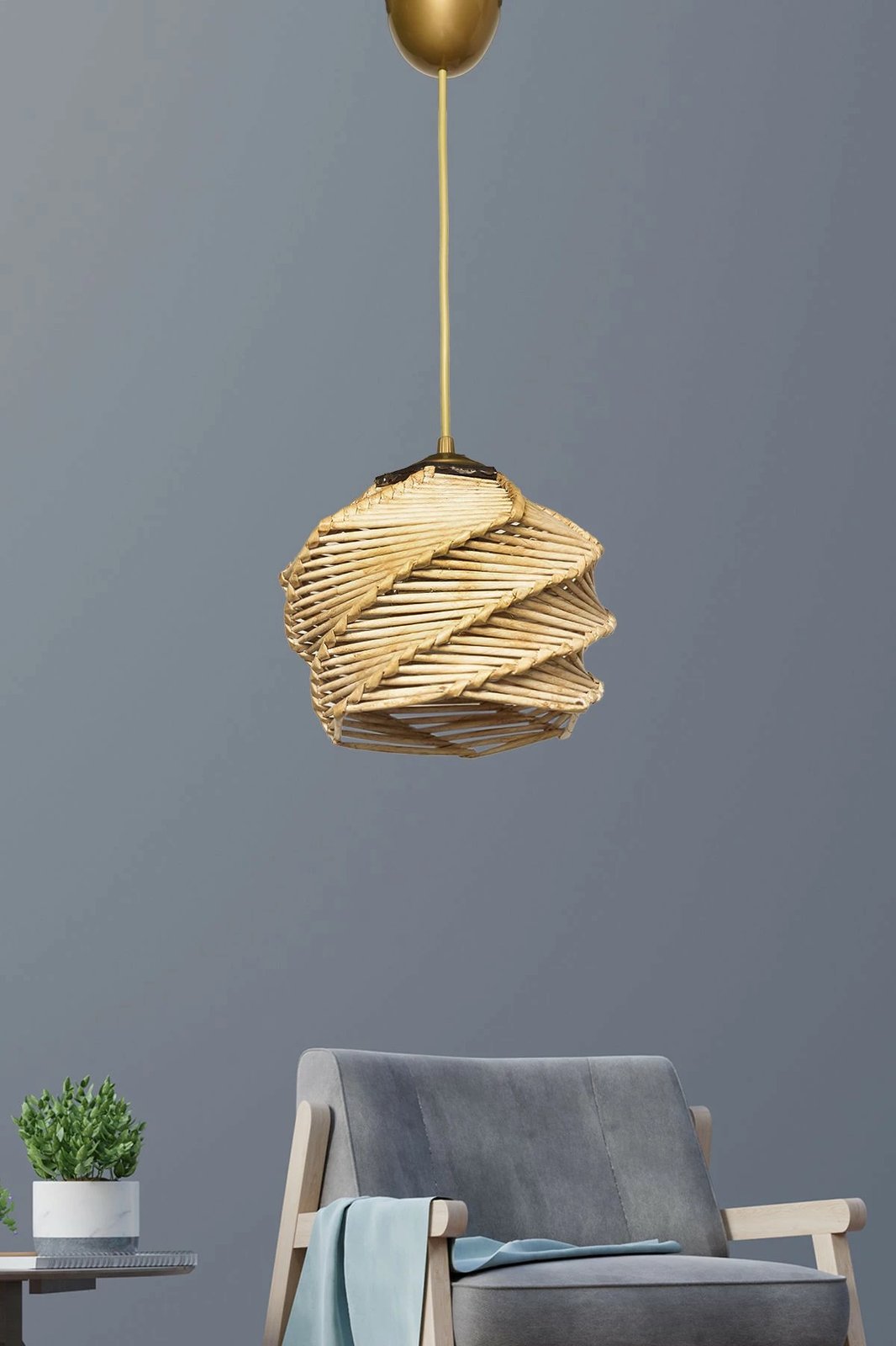 Llambë tavani Bohemian, ngjyrë natyrale, Opviq SP180, 20x75cm