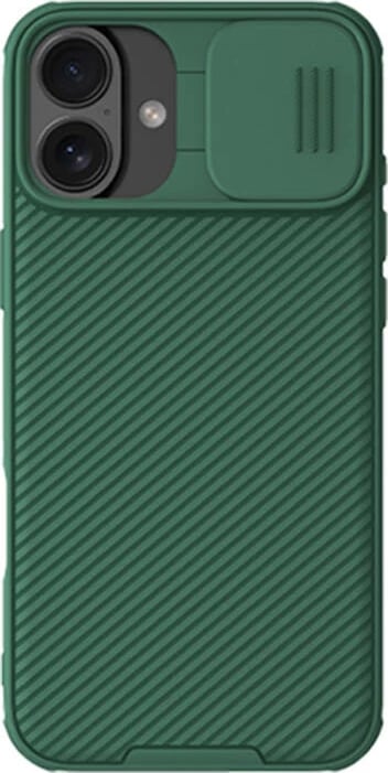 Mbështjellës Nillkin CamShield Pro për iPhone 16 Plus, e gjelbër