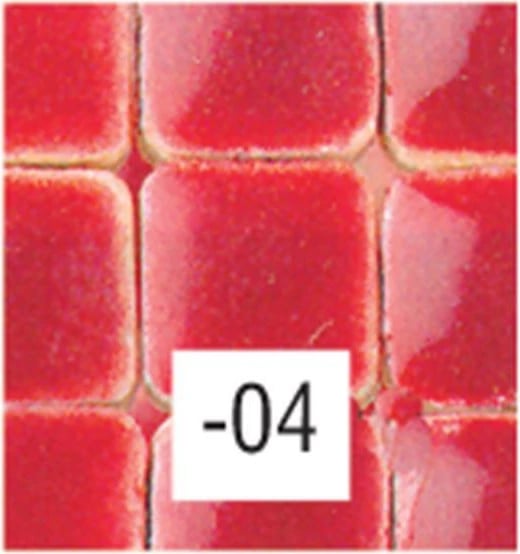 Mozaikë qeramike NEXT 22136-04, 5x5x3mm, 100 copë, Burgundi