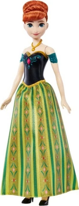 Kukull Anna Frozen Mattel JDX53 me muzikë, për vajza
