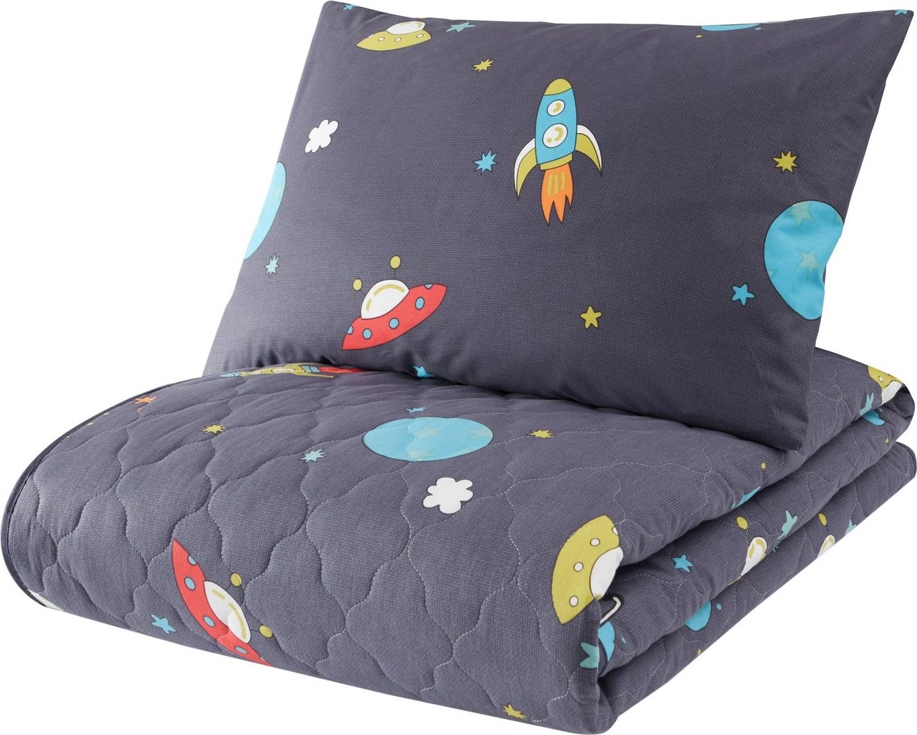 Përparëse krevati teke L'essentiel, Uzay, ngjyrë kaltër e errët Përparëse krevati teke L'essentiel, Uzay, ngjyrë kaltër e errët