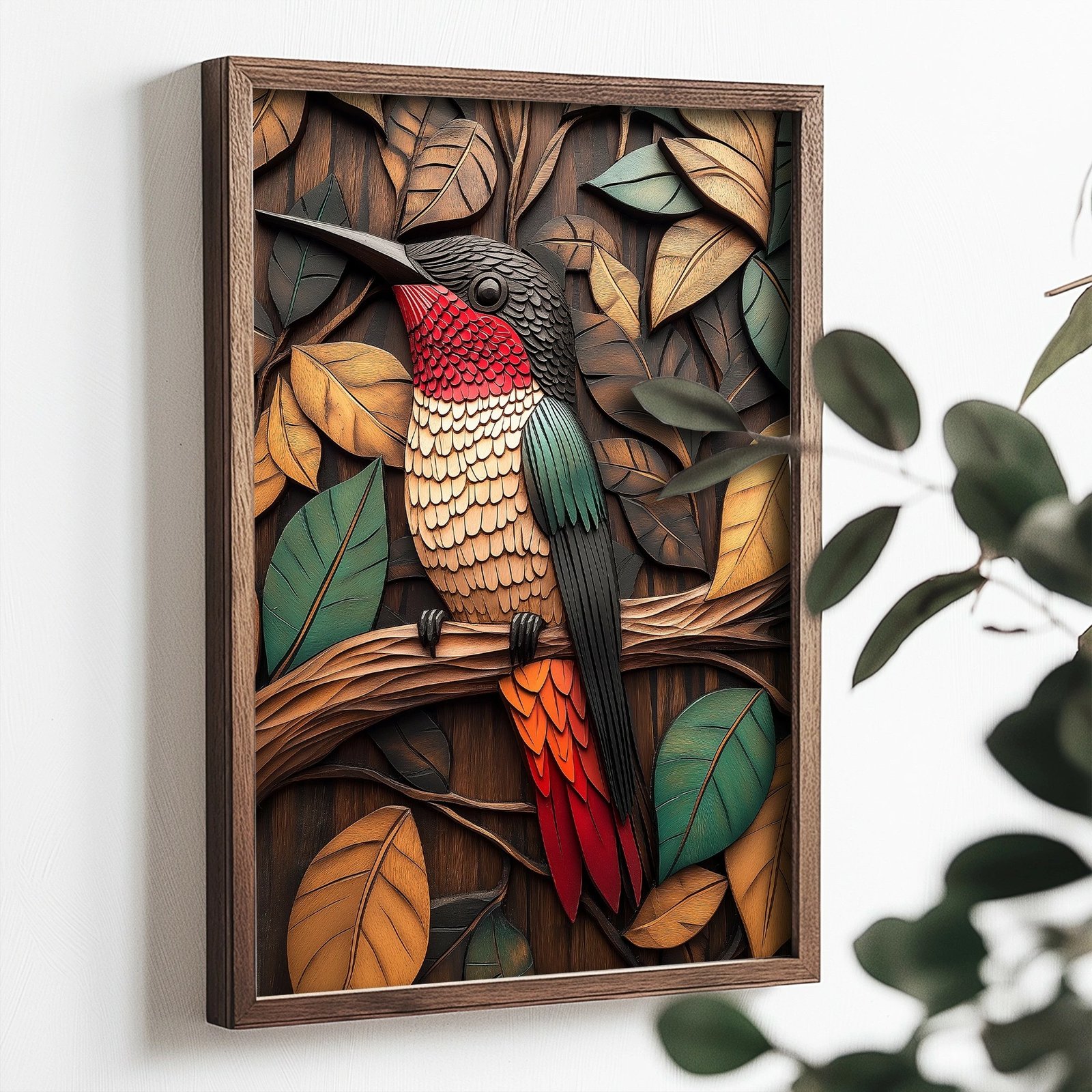 Pikturë dekorative me kornizë MDF, shumëngjyrëshe, Wallity, TUN070-XL, 50x70x3.5cm