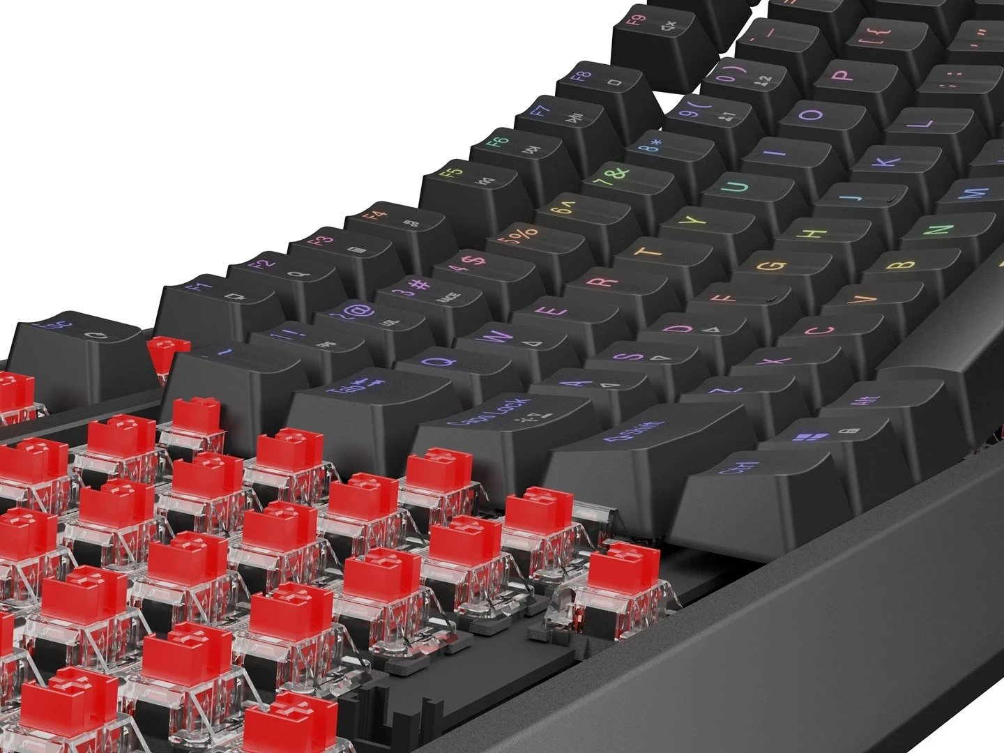 Tastierë mekanike GENESIS Thor 230 TKL, QWERTY, RGB, Wireless + Bluetooth, e zezë Tastierë mekanike GENESIS Thor 230 TKL, QWERTY, RGB, Wireless + Bluetooth, e zezë