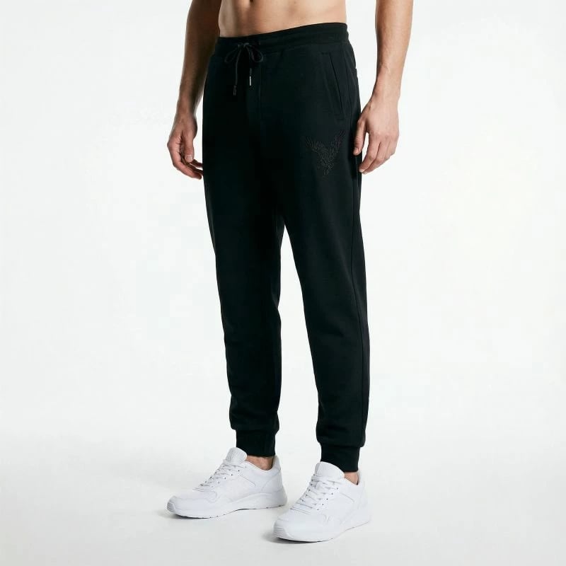 Pantallona sportive për meshkuj Armani Exchange, të zeza