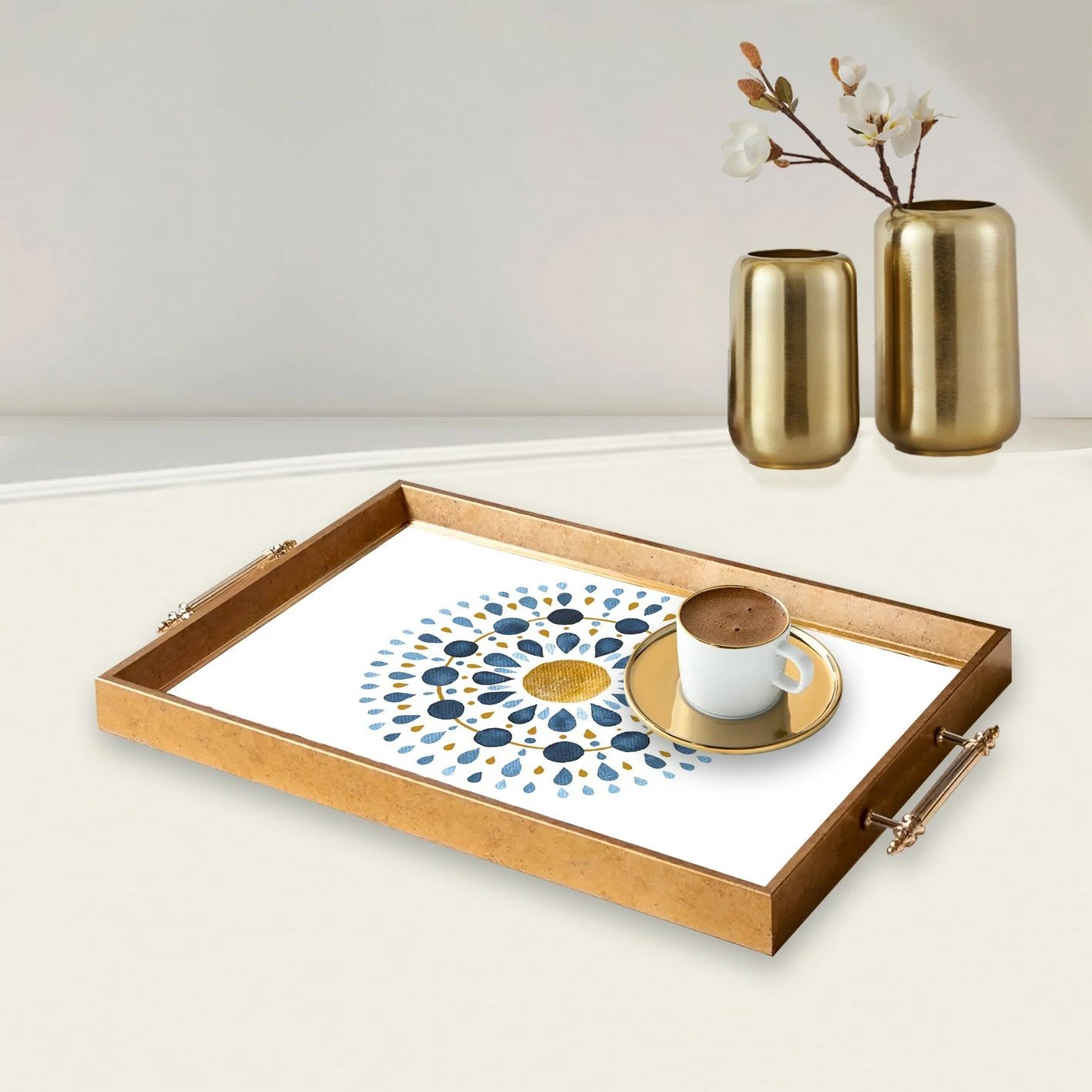 Tabaka dekorative prej qelqi, shumëngjyrëshe, Aberto Design, TPEA9801